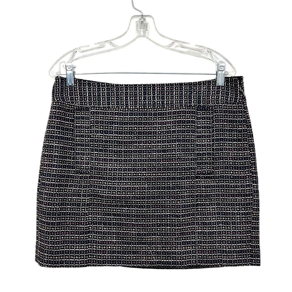 Banana Republic Womens Tweed Mini Skirt Wool Blend Lined Flat Front Size 10P*
